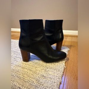 SÉZANE Léa Low Boots / Smooth Black / Size 40 (FR)